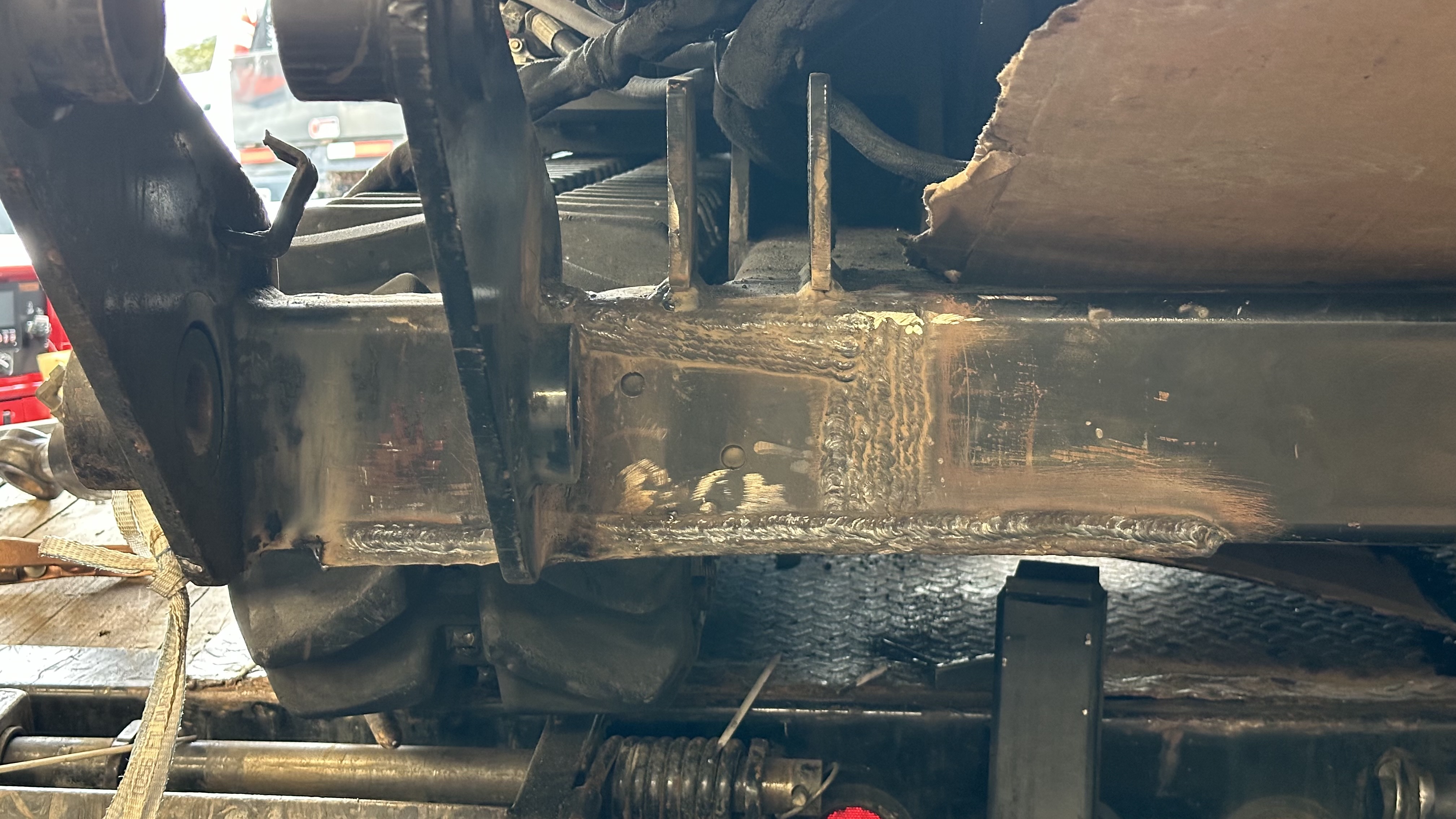 Heavy equipment structural welding repair